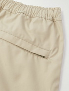 Stone Island - Ghost Straight-Leg Logo-Appliquéd Cotton-Canvas Shorts - Neutrals