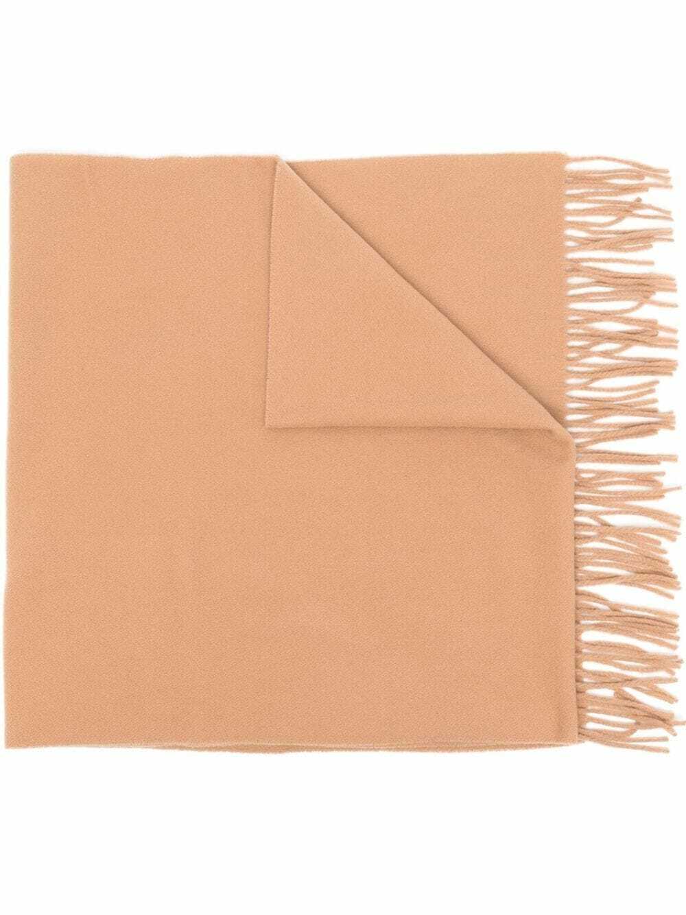 Totême Beige & Off-White Silk Centered Monogram Scarf