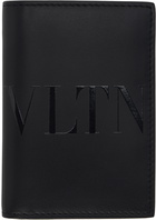 Valentino Garavani Black VLTN Card Holder