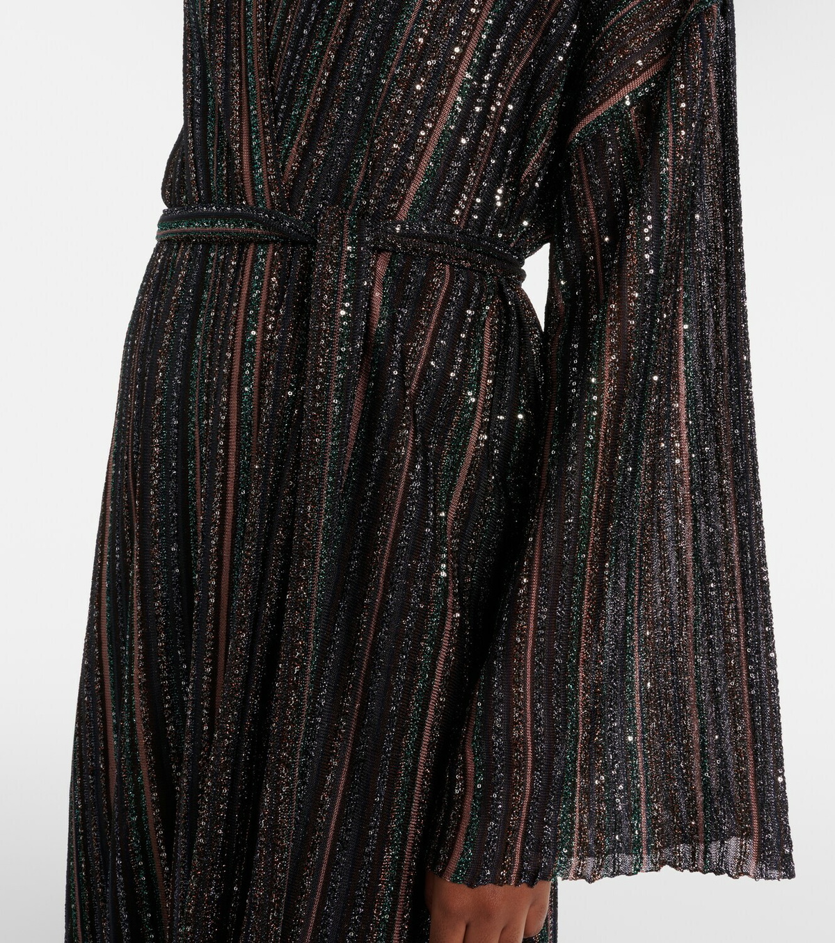 Missoni Chevron lamé cardigan
