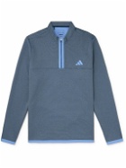 adidas Golf - Microdot Recycled-Jersey Half-Zip Golf Top - Blue