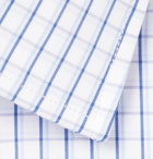 Charvet - Blue Checked Cotton-Poplin Shirt - White