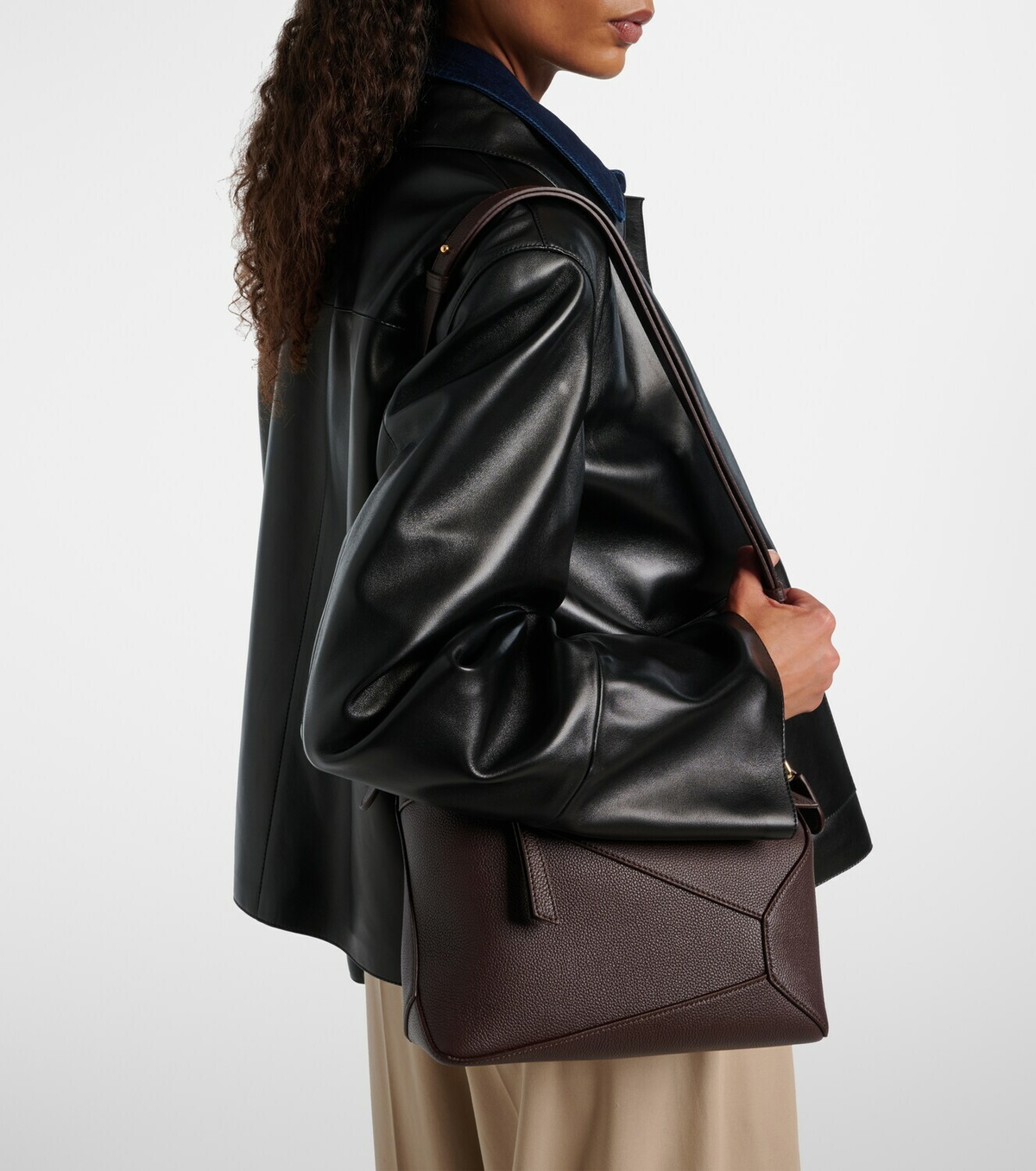 Loewe Puzzle Edge Small leather shoulder bag