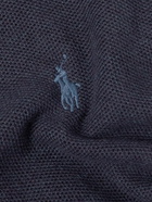 Polo Ralph Lauren - Logo-Embroidered Textured-Cotton Sweater - Blue