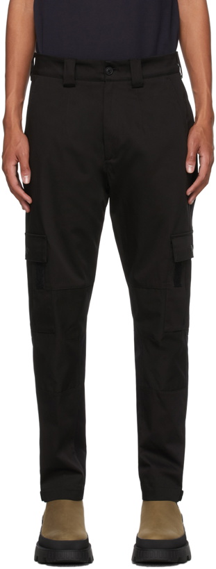 Photo: Moncler Black Tapered Cargo Pants