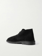 Ghiaia Cashmere - Logo-Appliquéd Suede Desert Boots - Black