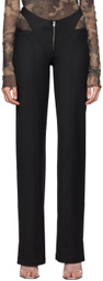 MISBHV Black Cutout Trousers