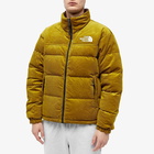 The North Face Men's 92 Reversible Nuptse Jacket in Sulphur Moss/Coal Brown