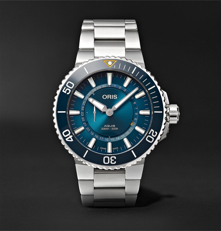 Photo: Oris - Great Barrier Reef III Limited Edition Automatic 43.5mm Stainless Steel Watch - Blue