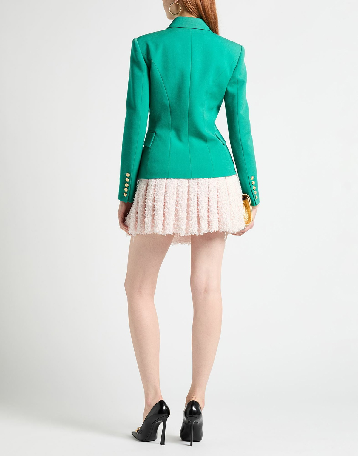 Balmain Womens Blazer in Green