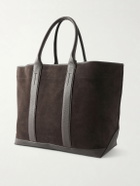 TOM FORD - Leather-Trimmed Suede Weekend Bag