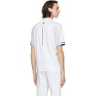 On White Clubhouse Polo Zip-Up T-Shirt