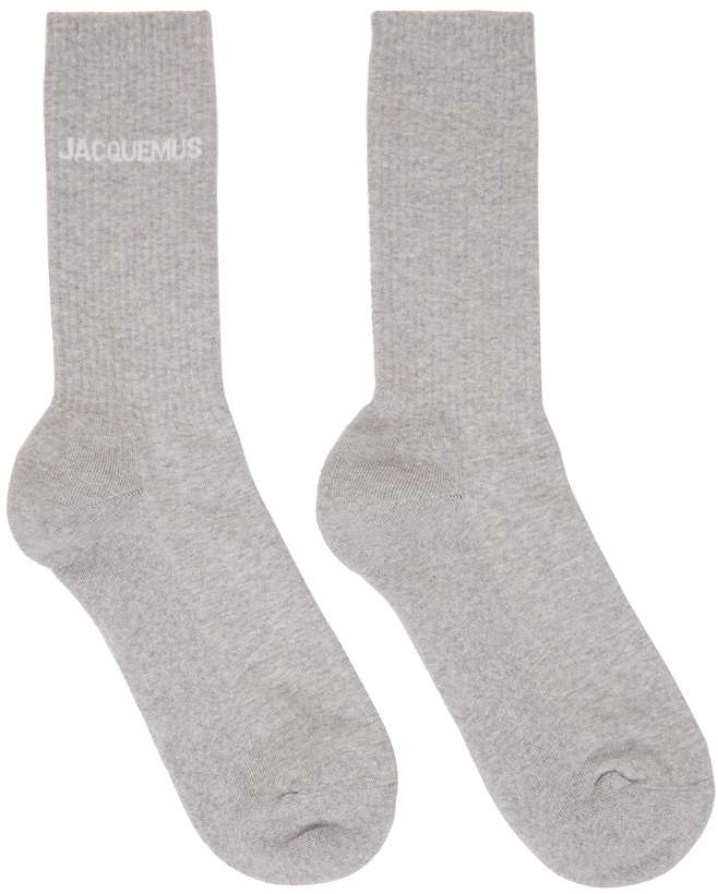 Photo: Jacquemus Grey La Montagne 'Les Chaussettes Jacquemus' Socks