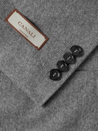 Canali - Kei Unstructured Super 120s Wool-Flannel Suit Jacket - Gray