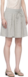 Belle The Label Gray Stella Miniskirt