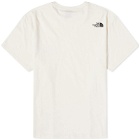 The North Face Men's Berkeley California Pocket T-Shirt in Gardenia White/Tnf Black