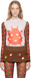 ANDREJ GRONAU SSENSE Exclusive Red & White Long Sleeve T-Shirt