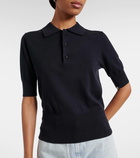 Extreme Cashmere N°351 Park cotton and cashmere polo shirt