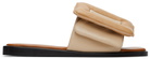 BOYY Beige Puffy Flat Sandals