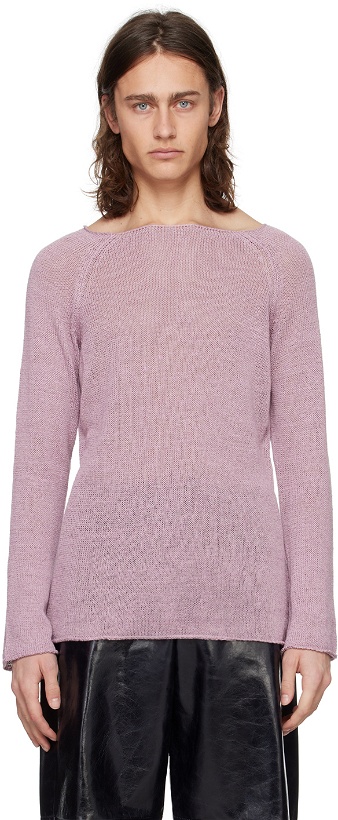 Photo: Gabriela Coll Garments Purple No.246 Sweater