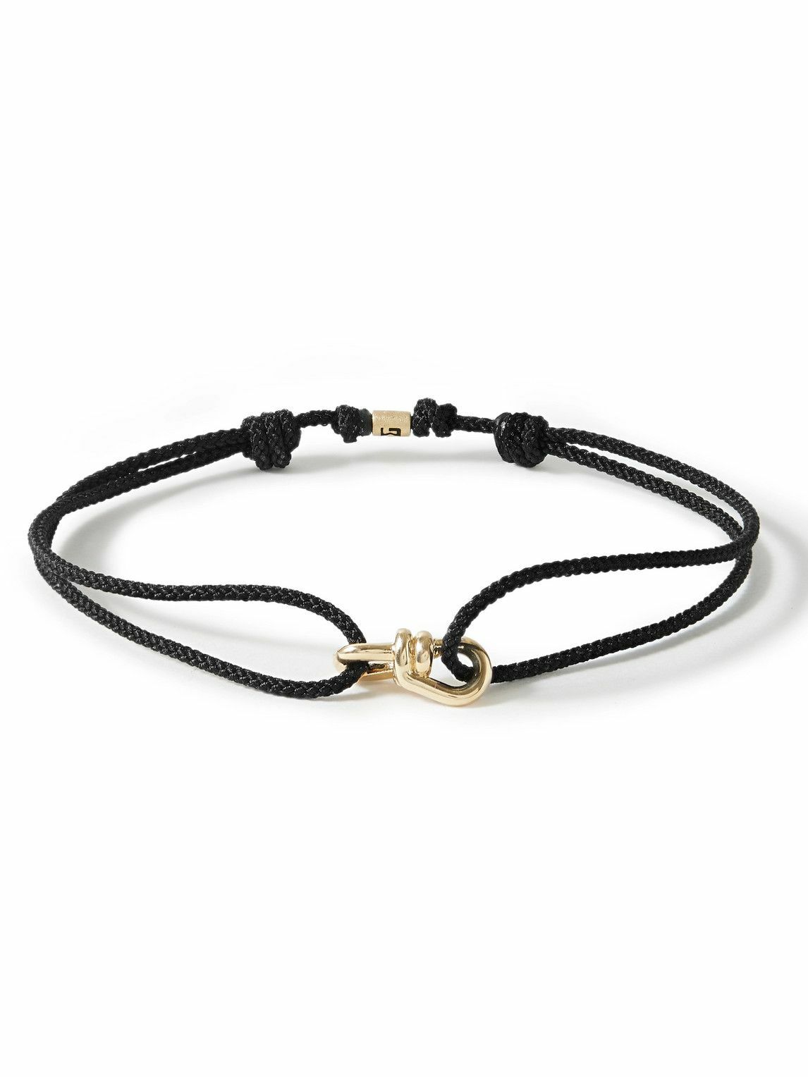 Luis Morais - Small Twisted Gold and Cord Bracelet
