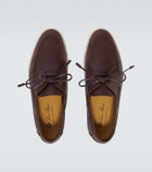 Loro Piana Sea-Sail Walk leather boat shoes