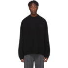 Balenciaga Black Wool and Cashmere Crewneck Sweater