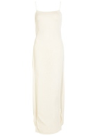 Jacquemus La Robe Maille Plumetis Mesh Maxi Dress Off White