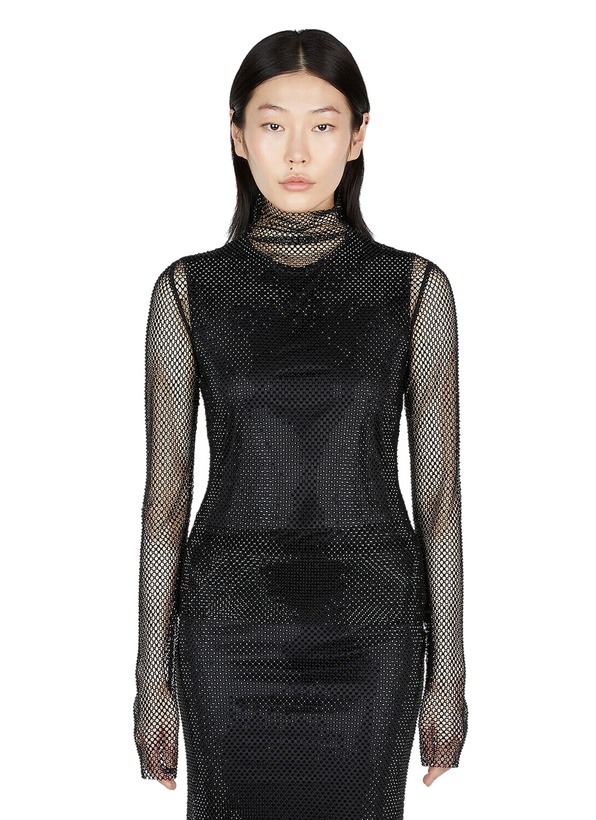 Photo: Sportmax Noemi Rhinestone Mesh Top