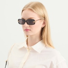 Bottega Veneta Eyewear Women's Bottega Veneta BV1439S Sunglasses in Black/Gold/Grey 