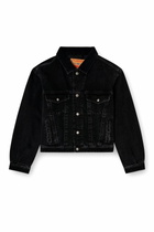 Diesel Padded trucker jacket in denim - Denim Jackets - Unisex - Black