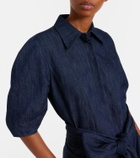 Gabriela Hearst Sansi cotton and linen denim shirt