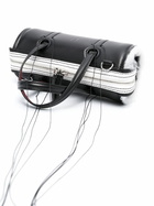 DENTRO Black Anona Leather Barrel Bag