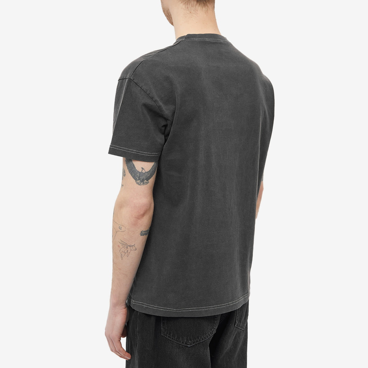 Sunflower Men's Washed Logo T-Shirt in Black Sunflower