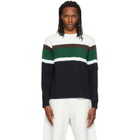 sacai Black & White Chusen-Dyed Cotton Jersey L/S T-shirt