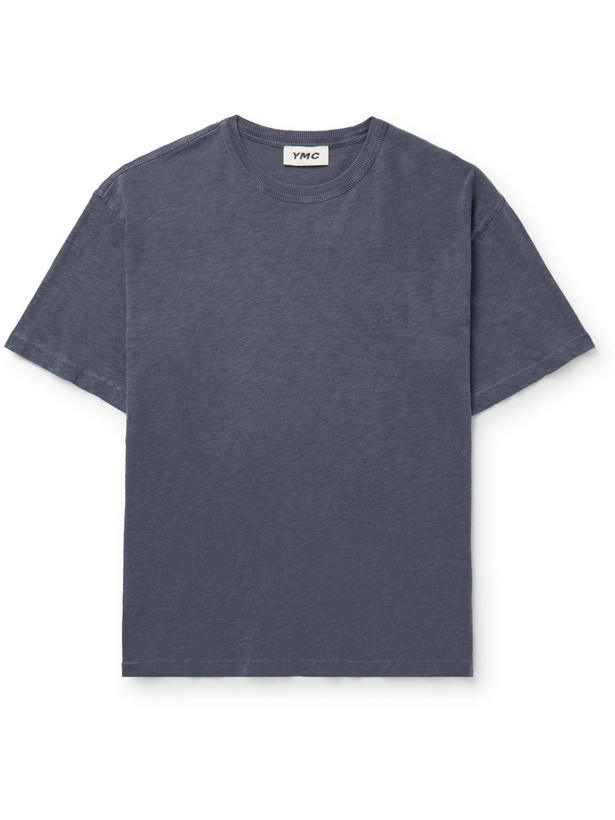 Photo: YMC - Triple Oversized Slub Organic Cotton-Jersey T-Shirt - Blue - L