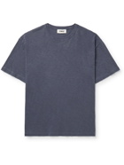 YMC - Triple Oversized Slub Organic Cotton-Jersey T-Shirt - Blue - L