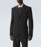 Wales Bonner Alto satin-trimmed virgin wool blazer