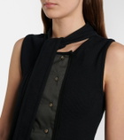 Lemaire Asymmetric cotton and linen top