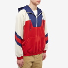 Gucci Men's Half Zip Smock Jacket in Red