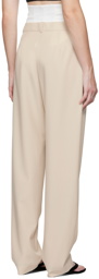 Olēnich Beige Corset Trousers