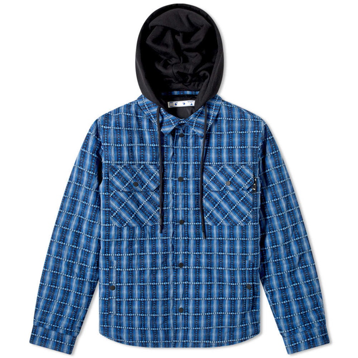 Photo: Off-White Padded Flannel Check Shirt Jacket