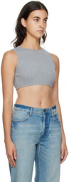 GAUCHERE Gray Cropped Tank Top