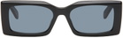 Stella McCartney Black Rectangular Sunglasses