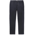 NN07 - Karl Slim-Fit Tapered Linen Trousers - Navy