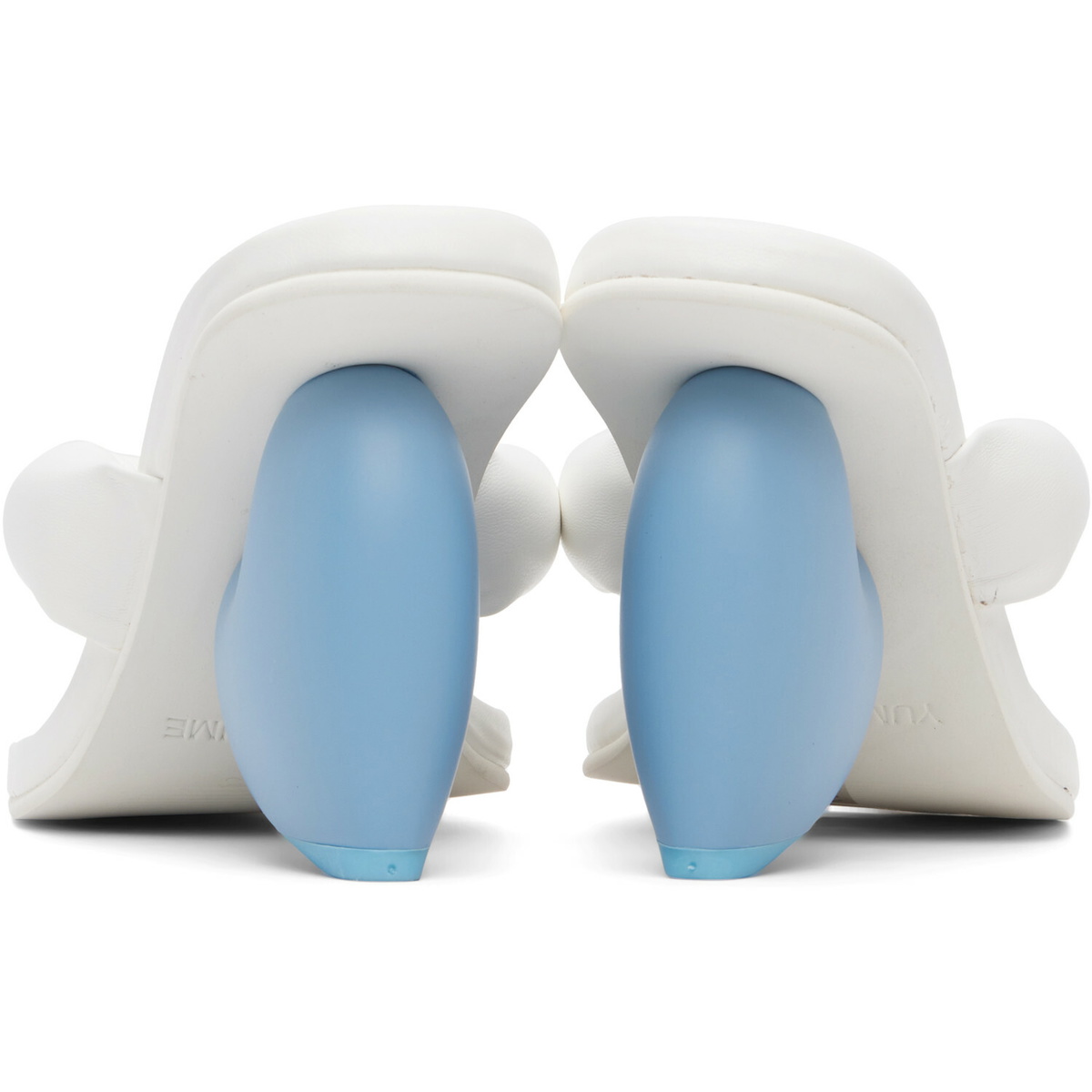 YUME YUME White Love Mule Heeled Sandals