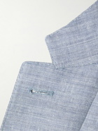 Canali - Slim-Fit Unstructured Linen and Wool-Blend Suit Jacket - Blue
