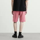 Stone Island Men's Organic Cotton Fleece Shorts in Geranium