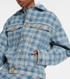 Ami Paris Checked denim jacket