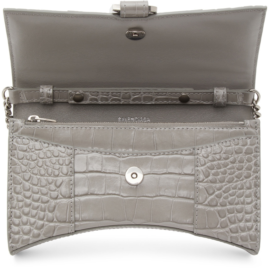 Balenciaga Leather Everyday Chain Wallet  Black Crossbody Bags Handbags   BAL214650  The RealReal